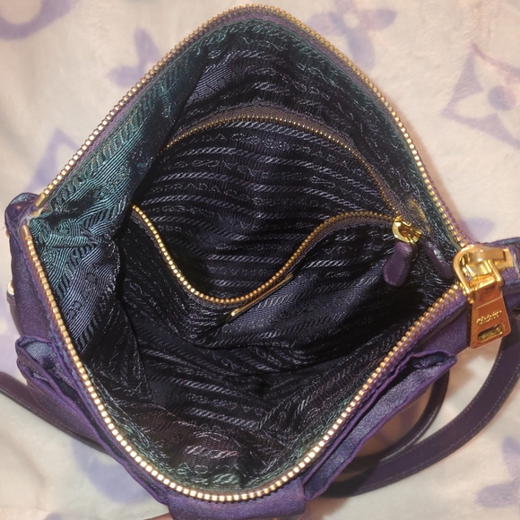 COPY - Prada Fiocco Bow Purple Nylon Crossbody - Picture 5 of 7